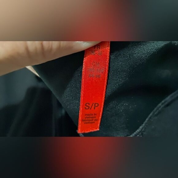 Spanx Faux Leather Moto Leggings High Waisted Ponte‎ Seamless Knit 7/8 Pant - Picture 8 of 10